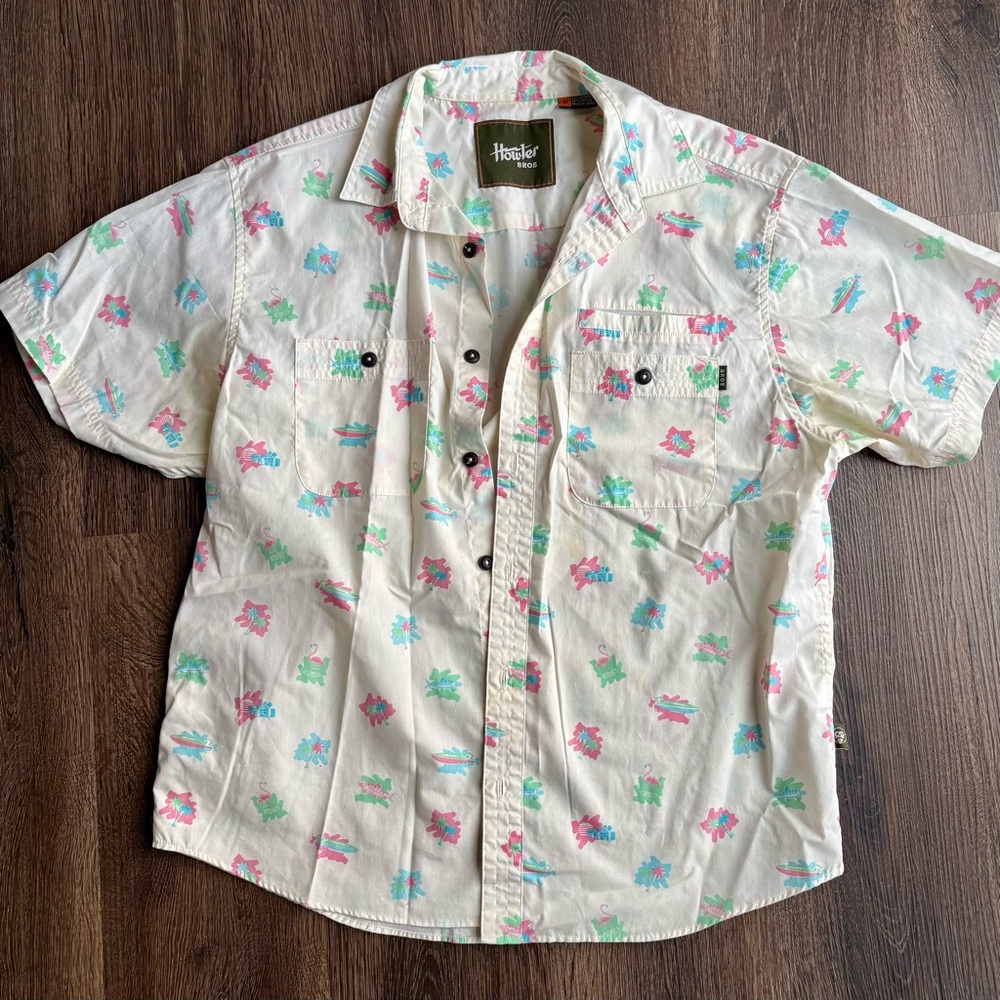 Howler Brothers (Bros) Shirt with Modern Abstract Print